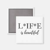 L*IF*E is Mooie Magneet (Voorkant / Achterkant)