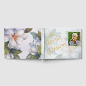 L 'In Loving Memory' Fotobegrafenis Bloemen Gastenboek (Volledig)