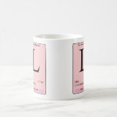 L initiaal chemisch alfabet mok (Center)