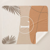 L - Initiële monogram Letter L Abstract Design Sherpa Deken (Voorkant (horizontaal))