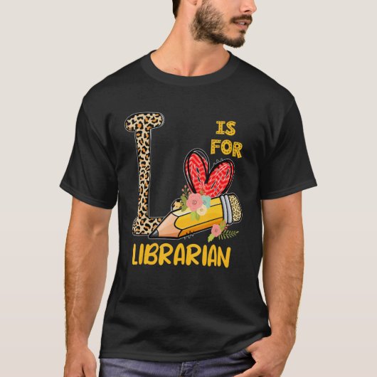 L is bestemd voor de librarische loperspleopaar te t-shirt (Voorkant)