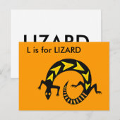 "L" is bestemd voor een gevarenalfabet Briefkaart (Voorkant / Achterkant)