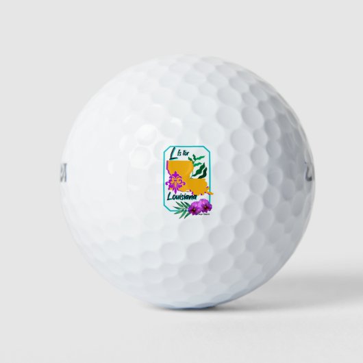 L is for Louisiana Golfballen (Voorkant)