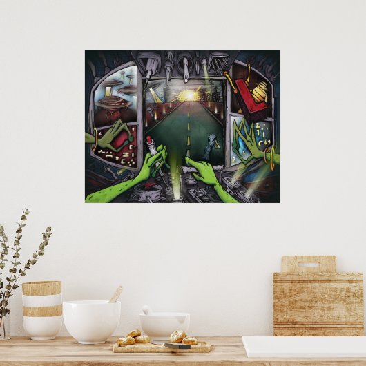 L is voor de aanvoerplaats poster (Keuken)