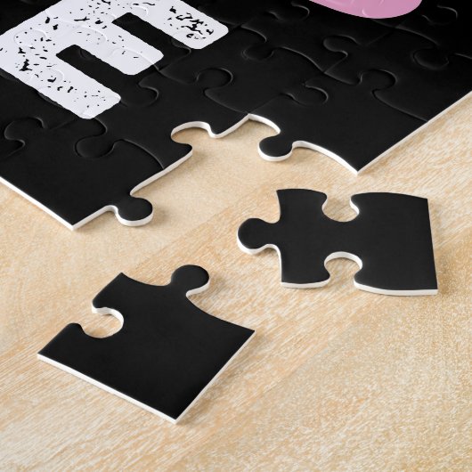 L is voor de liefdesdag Valentijnsdag waar ik van  Legpuzzel (Zijkant)