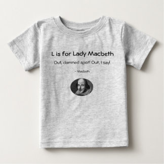 L is voor Lady Macbeth. Een Shirt van Little Shake