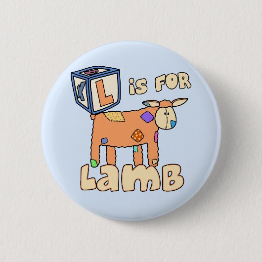 L is voor Lamb Button (Voorkant)