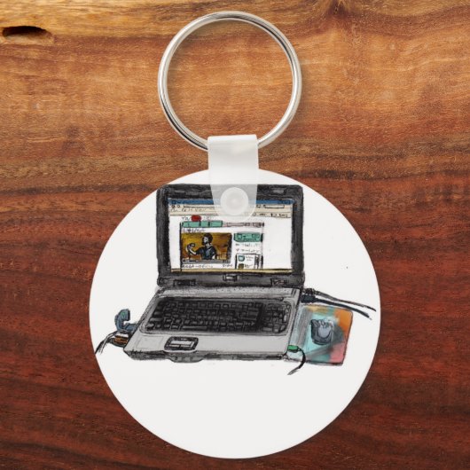 L is voor laptop sleutelhanger (Voorkant)