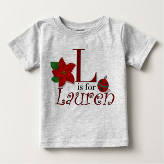L is voor Lauren, Baby's First KerstT-shirt