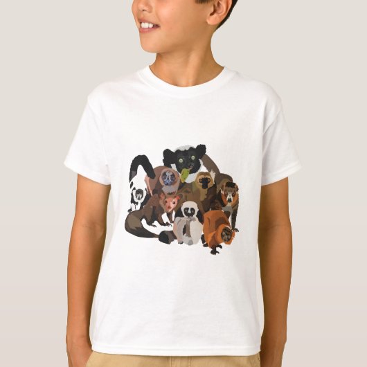 L is voor Lemur T-shirt (Voorkant)