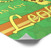 L is voor Leopard Poster (Hoek)