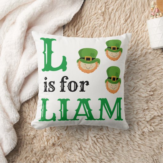 L is voor Liam baby Kussen (Deken)