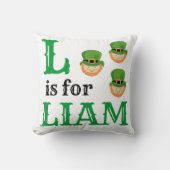 L is voor Liam baby Kussen (Voorkant)