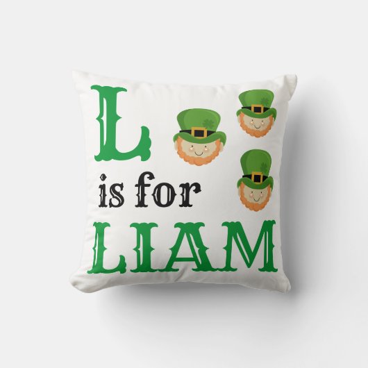 L is voor Liam baby Kussen (Voorkant)