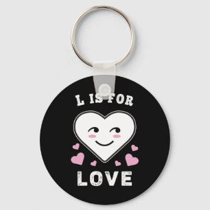 L Is Voor Liefde Verjaardag Valentijnsdag Ik Hou V Sleutelhanger