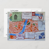 L is voor London briefkaart (Voorkant / Achterkant)