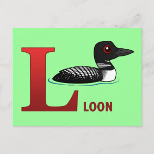 L is voor Loon Briefkaart
