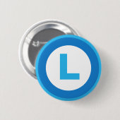 L is voor Loser Ronde Button 5,7 Cm (Voorkant /achterkant)
