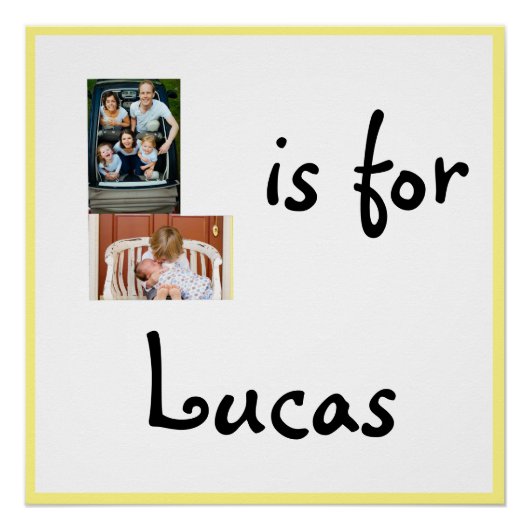 L is voor Naam Poster (Voorkant)