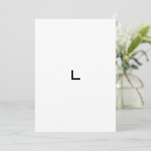 L KAART (Staand voorkant)