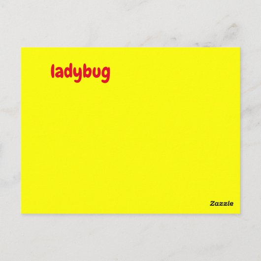 l - ladybug - flash - kaart (Achterkant)