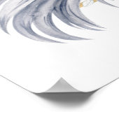 L letter gepersonaliseerde naam monogram met paard poster (Hoek)