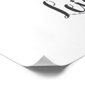 L Letter Monogram Groene Kinderkamer Naam Muur Kun Poster (Hoek)