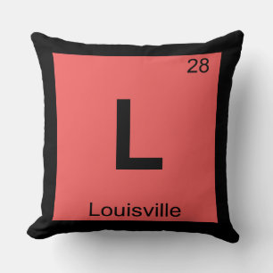 L - Louisville Kentucky Scheikunde Periodiek Syste Kussen