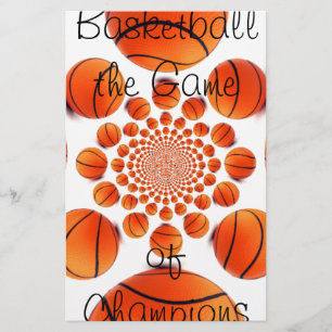 l Love Basketball the Game of Champions Stationery Briefpapier