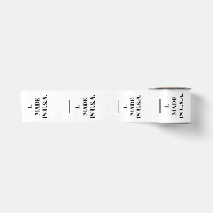 L Maat Geweven Label – Made in USA Kledinglabel Satijnen Lint