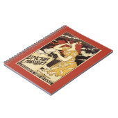 L. Marquet Ink Red-Headed Voman & Harp Notitieboek (Linkerzijde)