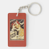 L. Marquet Ink Red-Headed Voman & Harp Sleutelhanger (achterkant)