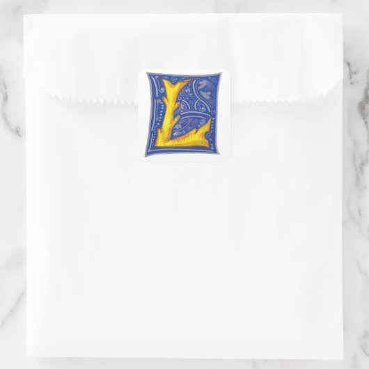 L - MINIATURE VIERKANTE STICKER (Tas)
