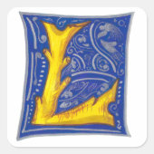 L - MINIATURE VIERKANTE STICKER (Voorkant)