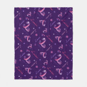 L monogram en gepersonaliseerde naam Louisa Fleece Deken (Voorkant)