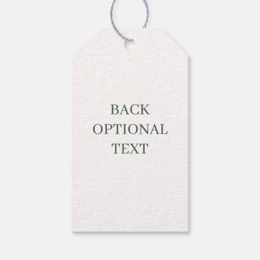 L Monogram Floral Aangepast Cadeaulabel (Achterkant)