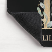 L Monogram Floral Aangepaste Muismat (Hoek)