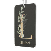 L Monogram Floral Personalized Air Freshener Luchtverfrisser (Links)