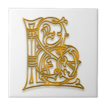 L Monogram "Irish Gold" Keramische Tegel