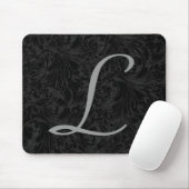 L : Monogram L Elegant Mousepad - Letter Initiaal Muismat (Met muis)