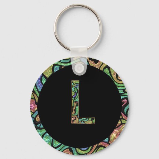 L Monogram Sleutelhanger (Voorkant)