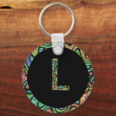 L Monogram Sleutelhanger (Voorkant)