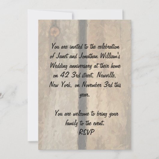 "L" Monogram Uitnodiging (Achterkant)