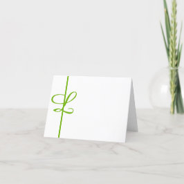 "L"-monogram.VOEG UW INITIAAL TOE AAN PERSONALISER Bedankkaart