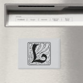 L Monogramm schwarz Magneet (Insitu (Vaatwasser))