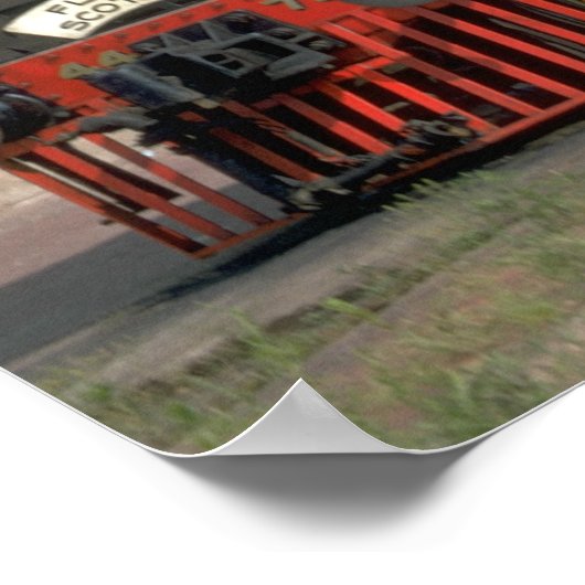 L&N 4-6-2 met "Flying Scotsman_Trains Poster (Hoek)