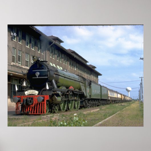 L&N 4-6-2 met "Flying Scotsman_Trains Poster (Voorkant)