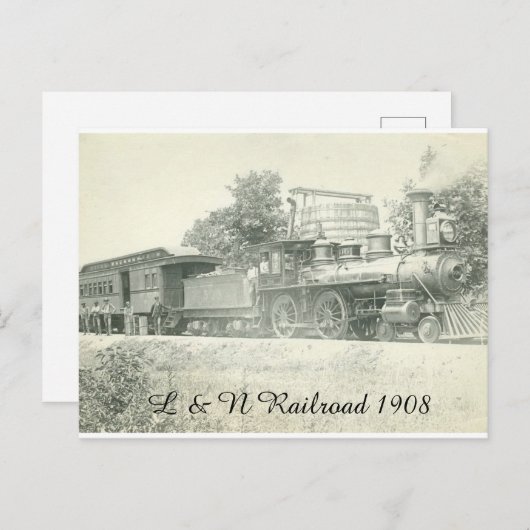 L & N Railroad Briefkaart (Voorkant / Achterkant)