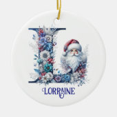 L Name Christmas Ornament (Voorkant)