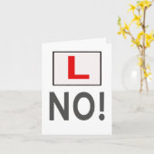 L Nee! geslaagd voor rijexamen Kaart (Gele Bloem)